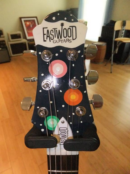 Custom Painted Eastwood Breadwinner Guitar Custom Painted Eastwood Breadwinner Guitar