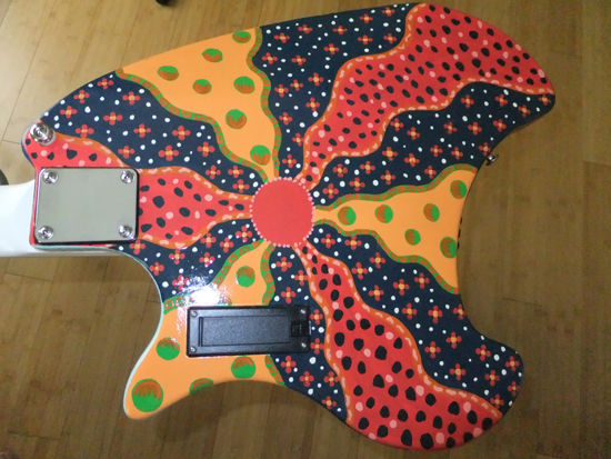 Custom Painted Eastwood Breadwinner Guitar Custom Painted Eastwood Breadwinner Guitar