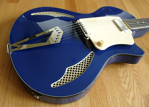 Wandre Tri-Lam Electric Guitar (Blue)